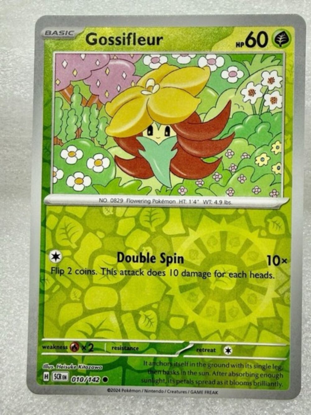 Gossifleur 010/142 Sv07: Stellar Crown Reverse Holo Pokémon TCG